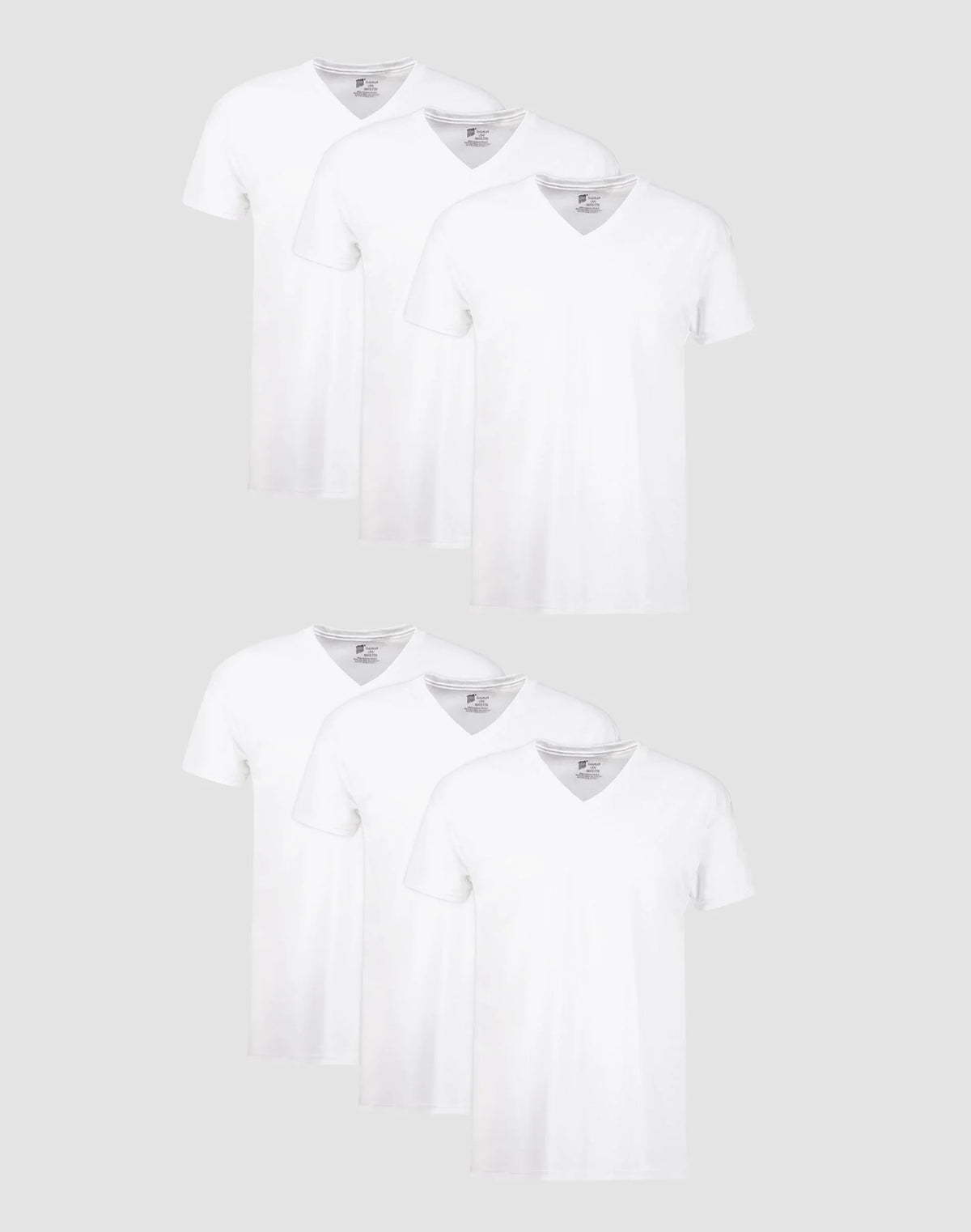 Hanes Men's Undershirt Pack, V-Neck, Moisture-Wicking Cotton with Odor Control, 6-Pack Main image