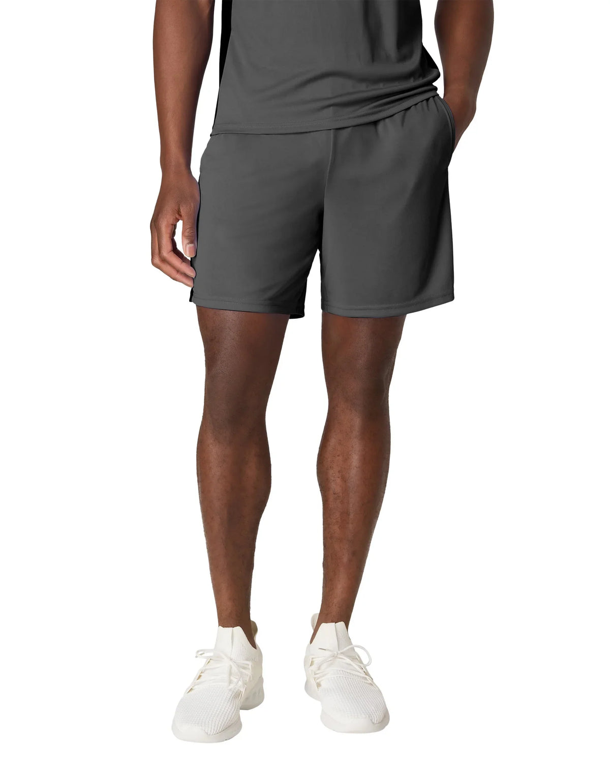 Hanes Men's Shorts, Cool DRI® 7" Color Blocked Short, Moisture Wicking + UPF 40, 5-Pack Main image