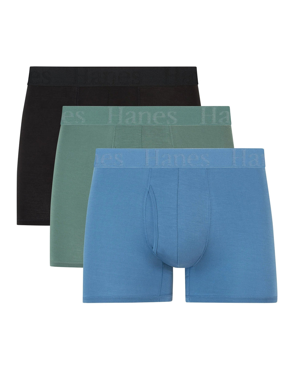 Hanes Originals Men's SuperSoft Trunk Underwear, 3-Pack, Sexy Men's Underwear, Moisture Wicking, Neutrals Main image