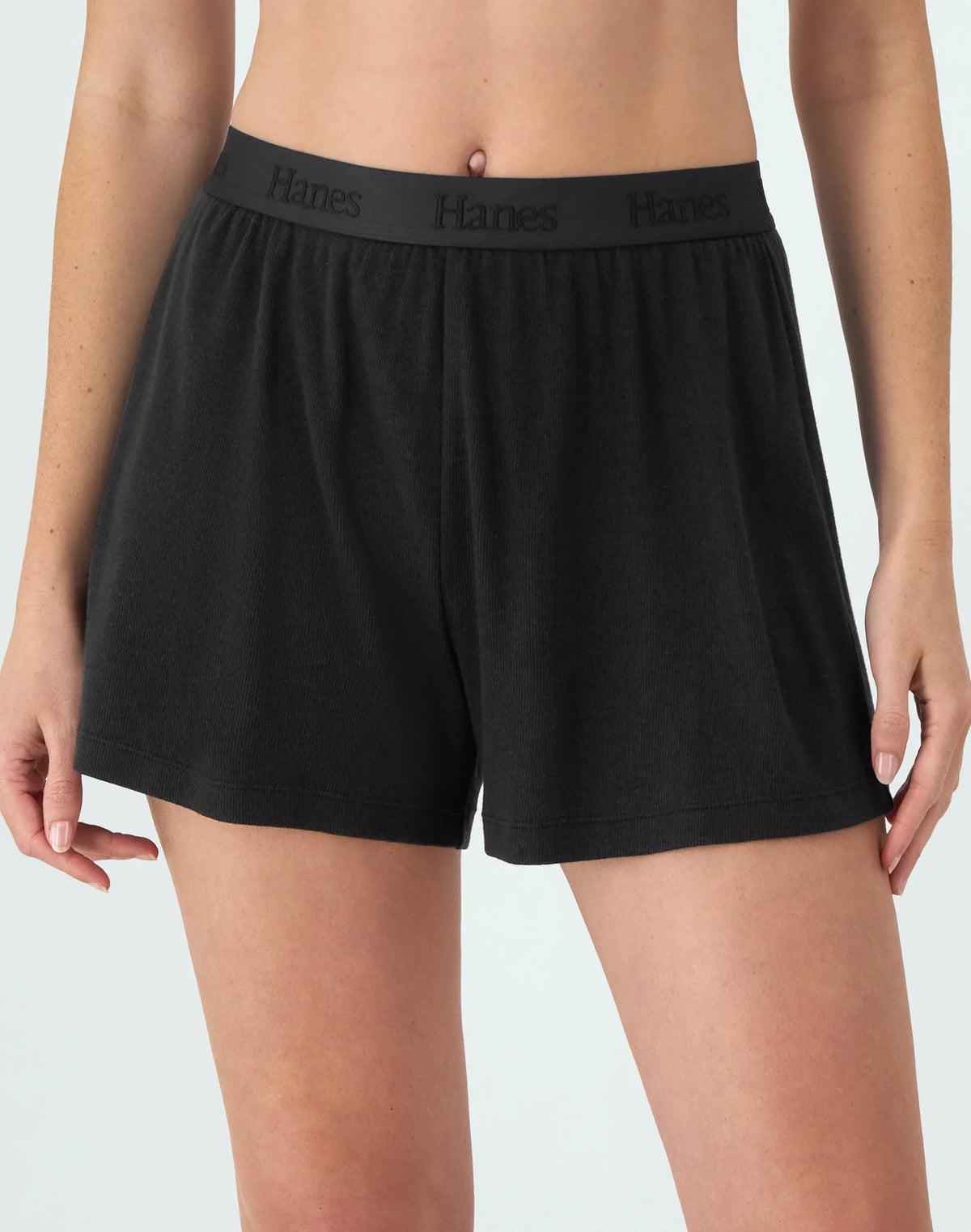 Hanes Originals Women’s SuperSoft Comfywear Rib Sleep Shorts Main image