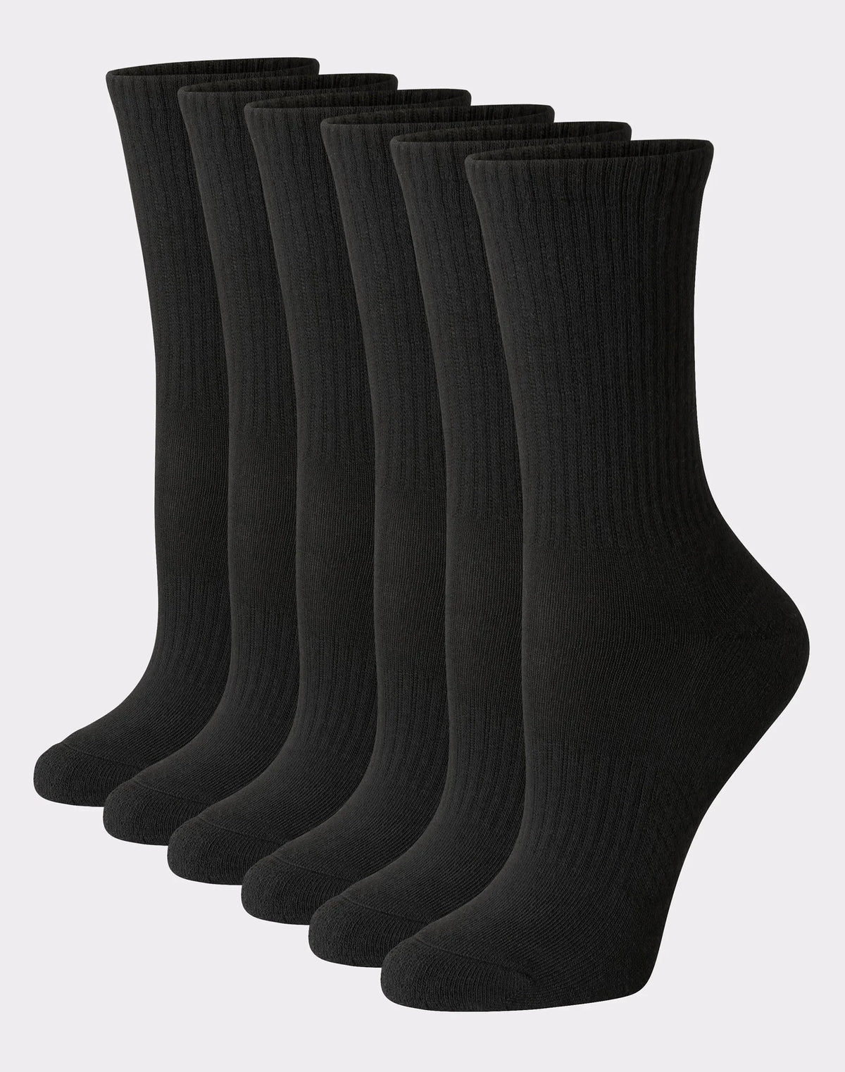 Hanes Women's Performance Crew Socks, Cushioned, 6-Pairs Main image