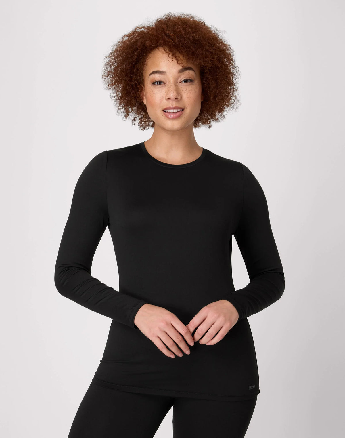 Hanes Women's Long-Sleeve Baselayer Tee, Crewneck Main image