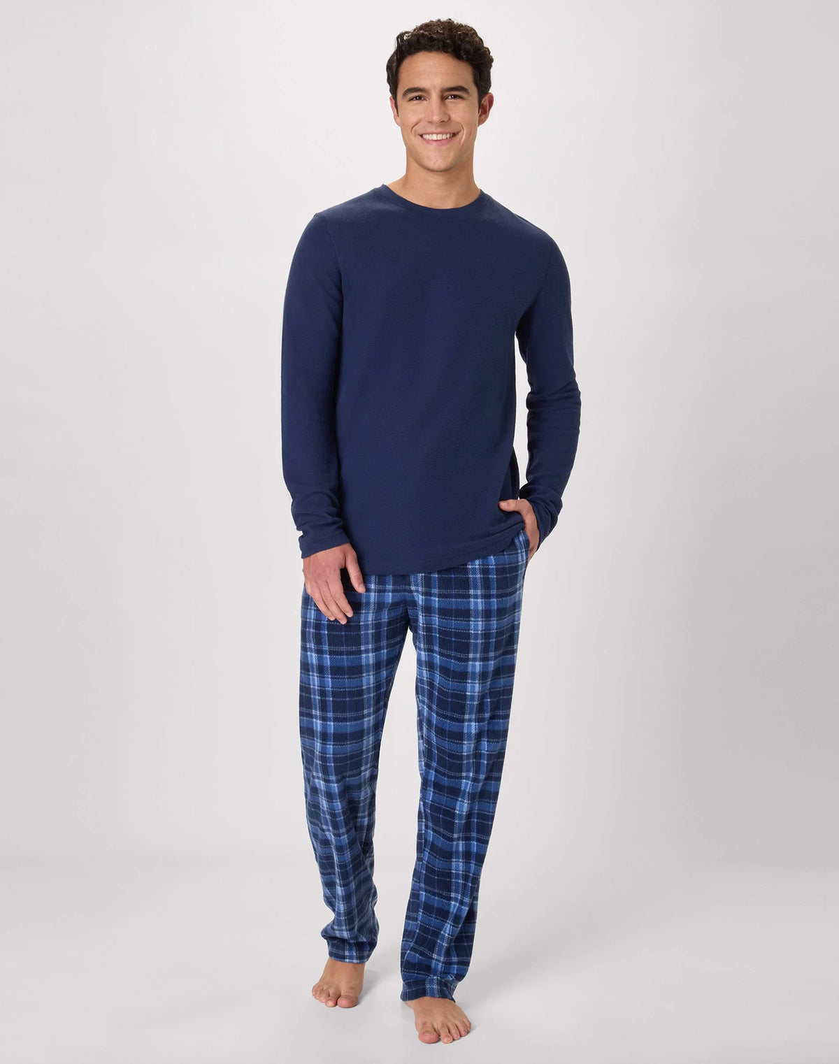 Hanes Men's Micro Fleece Thermal Pajama Set Main image