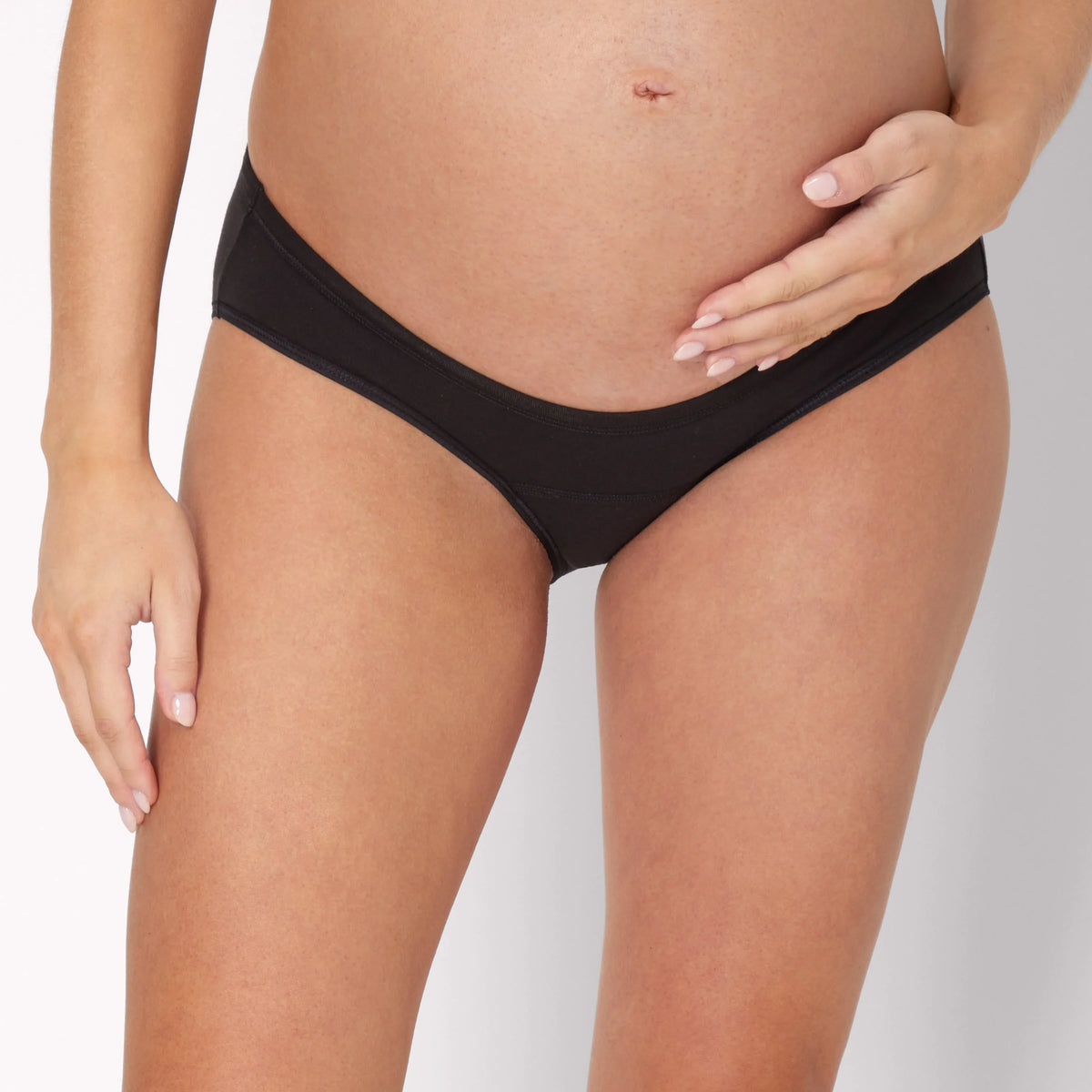 Hanes Maternity Light Leak Under the Belly Hipster, 2-Pack
