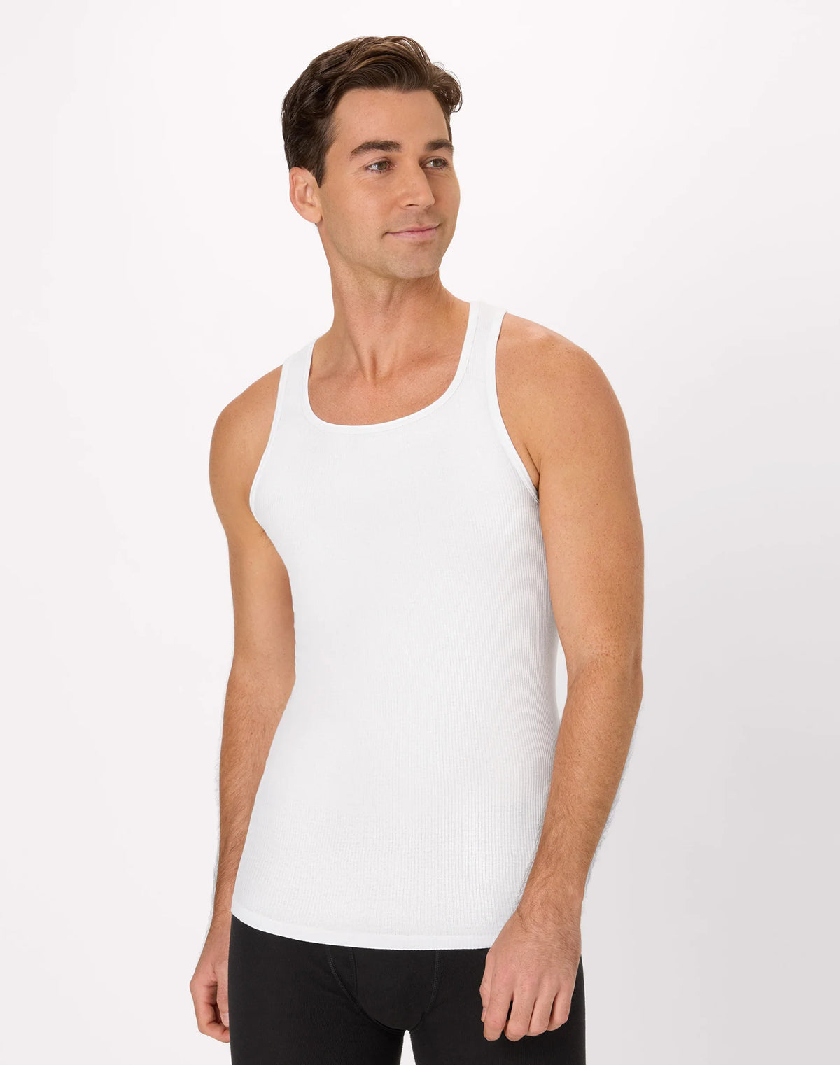 Hanes Ultimate Men's Tank Undershirt Pack - 6-Pack - ComfortSoft Cotton Tank Top - Moisture-Wicking Main image