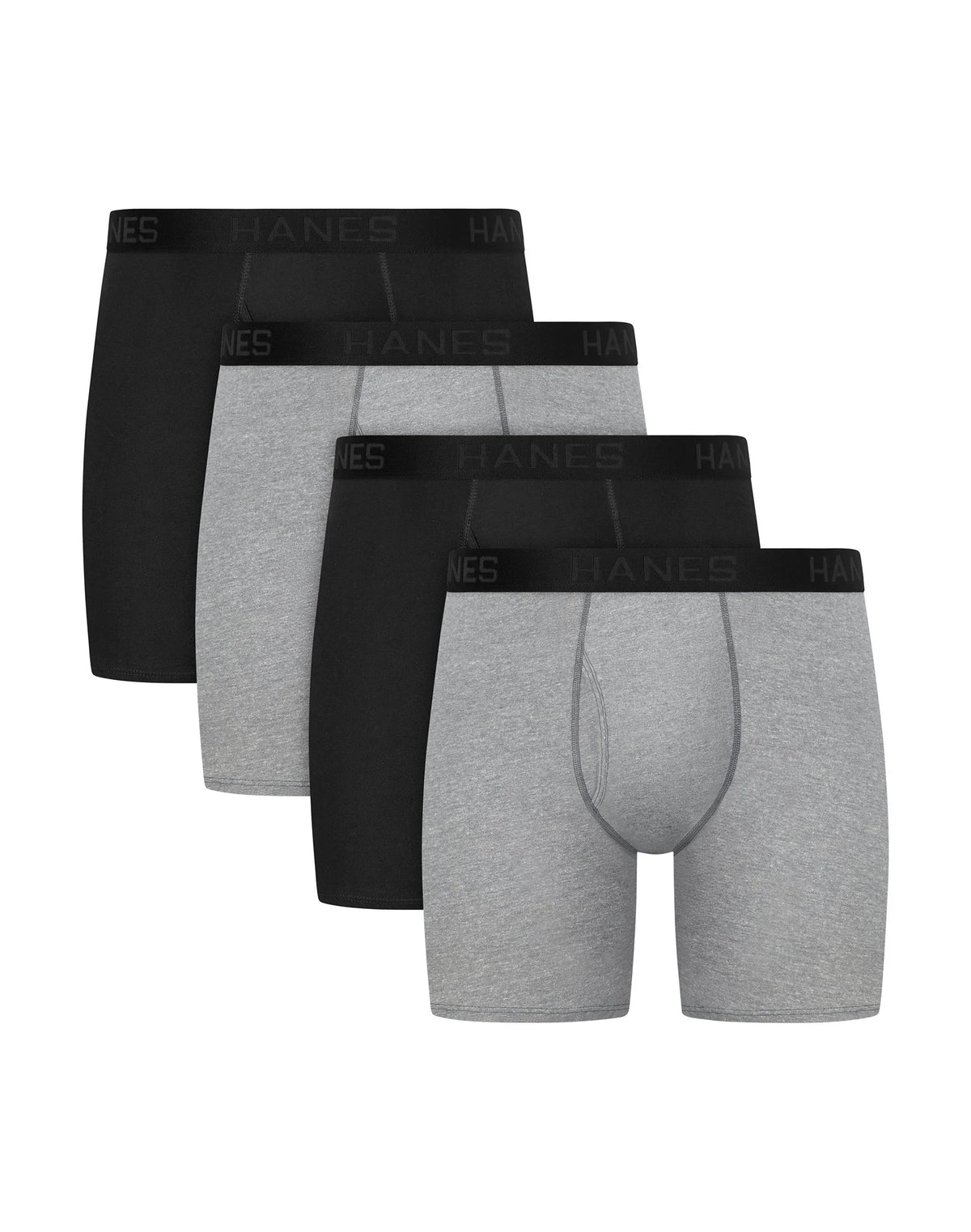Hanes Ultimate Men's Underwear Boxer Briefs Pack - 4-Pack - ComfortSoft Cotton - Moisture-Wicking Main image