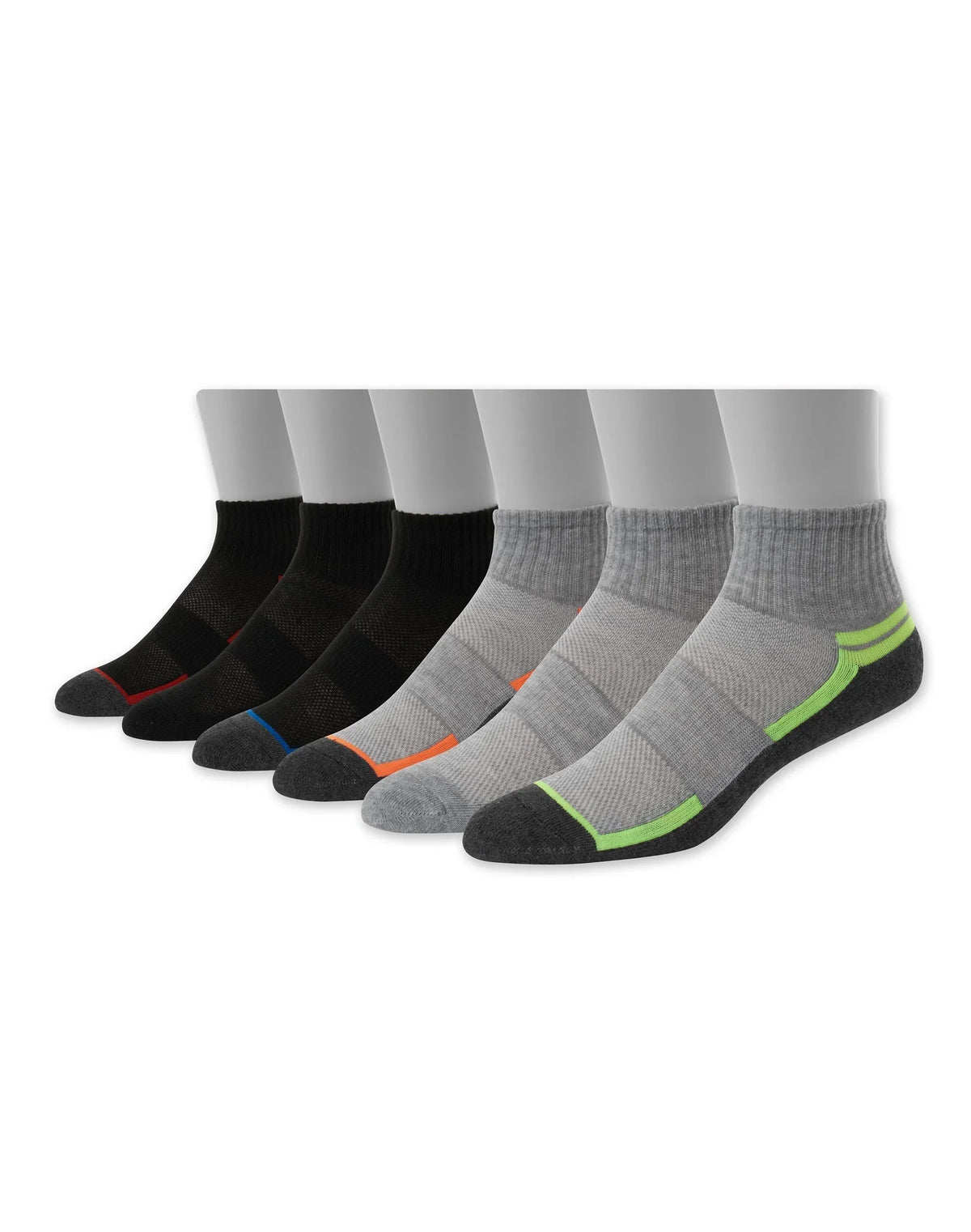 Hanes Boys' Performance Ankle Socks, X-Temp, 6-Pairs Main image