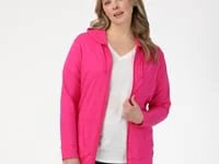 Hanes Women's Slub Jersey Full Zip Hoodie Secondary image