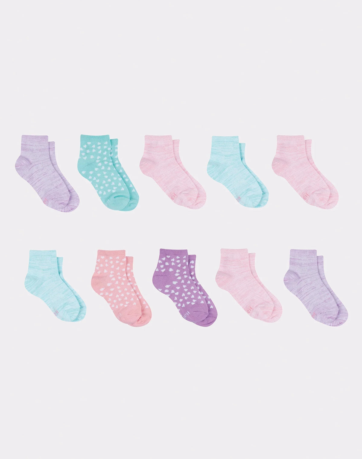 Hanes Comfort Soft Girls' Ankle Socks, 10-Pairs Main image