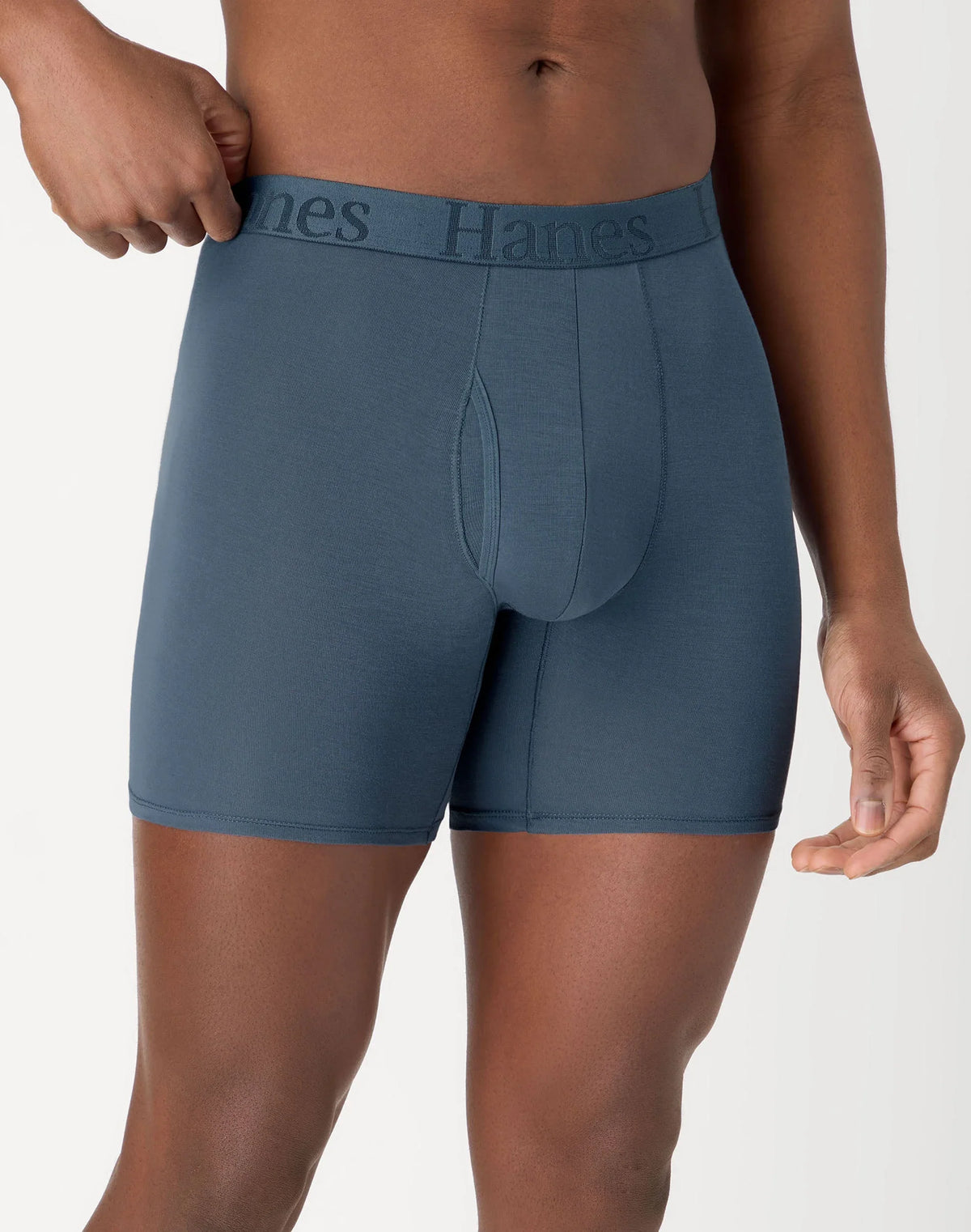 Hanes Originals Men's SuperSoft Boxer Brief Underwear, Viscose from Bamboo, Assorted, 3-Pack Main image