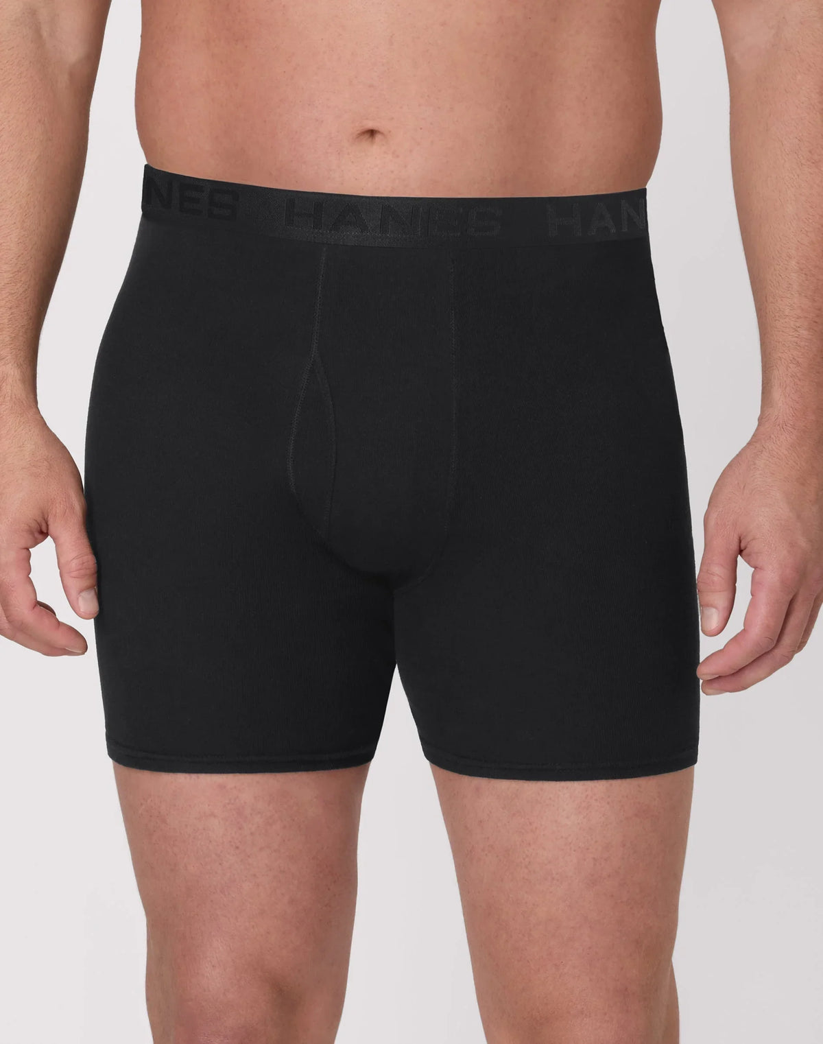 Hanes Ultimate Big Men's ComfortBlend Boxer Brief Underwear, Black/Grey, 3-Pack (Big & Tall Sizes) Main image