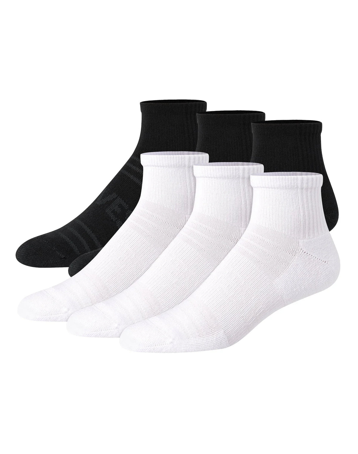 Hanes Moves Breathable Mesh Men’s Ankle Socks, Shoe Sizes 6-12, 6-Pairs Main image