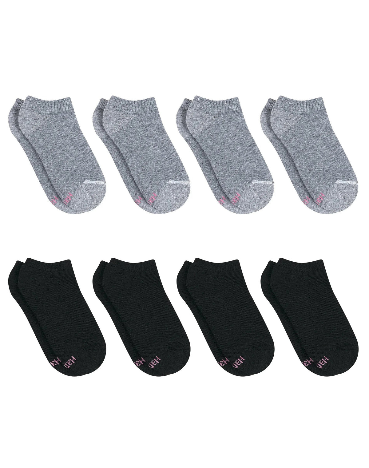Hanes Ultimate Women's No Show Socks Pack, Cushioned, 8-Pairs Main image