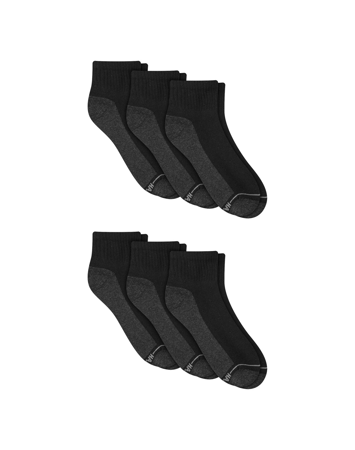 Hanes Double Tough Men's Ankle Socks, Max Cushion, 6-Pairs Main image