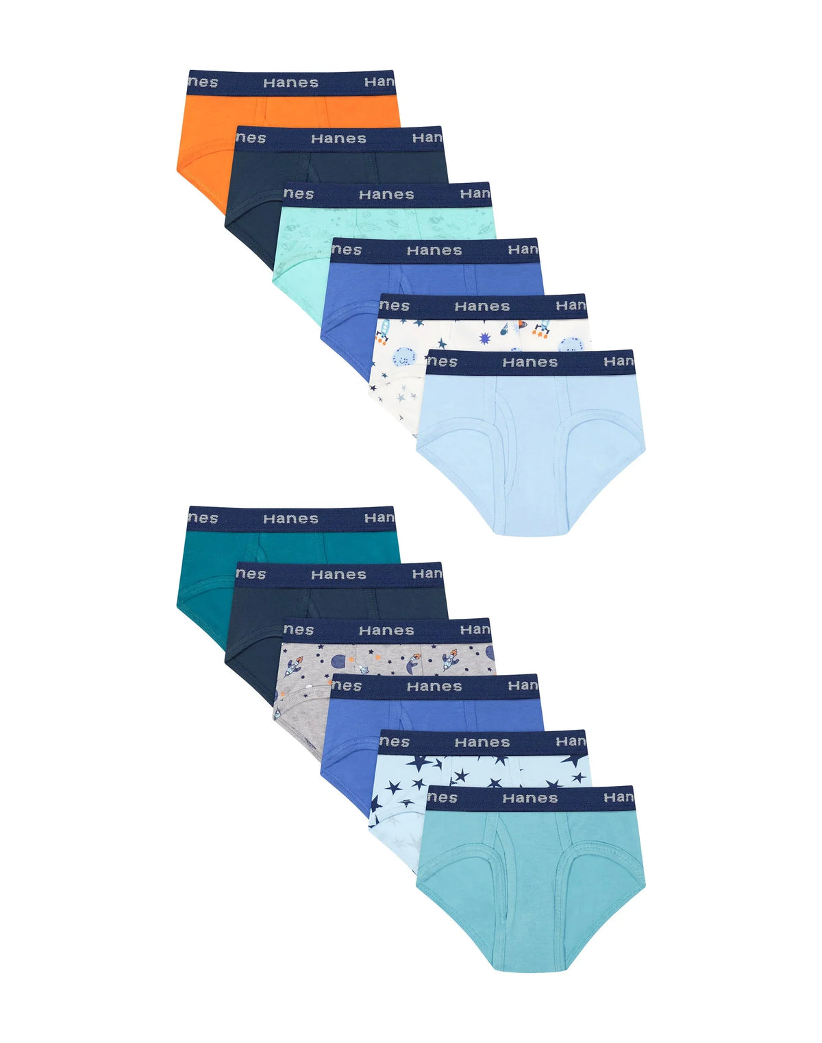 Hanes Toddler Boys' Underwear Boxer Briefs Pack, 12-Pack, Moisture-Wicking Main image
