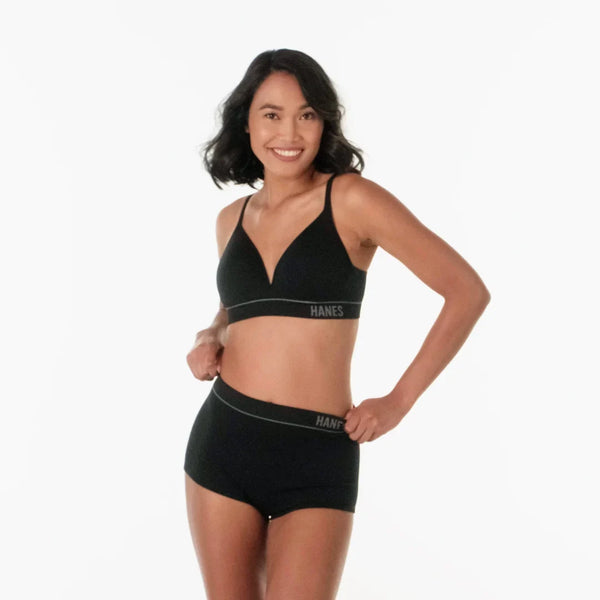 Hanes Originals Women's Seamless Rib Contour Bralette