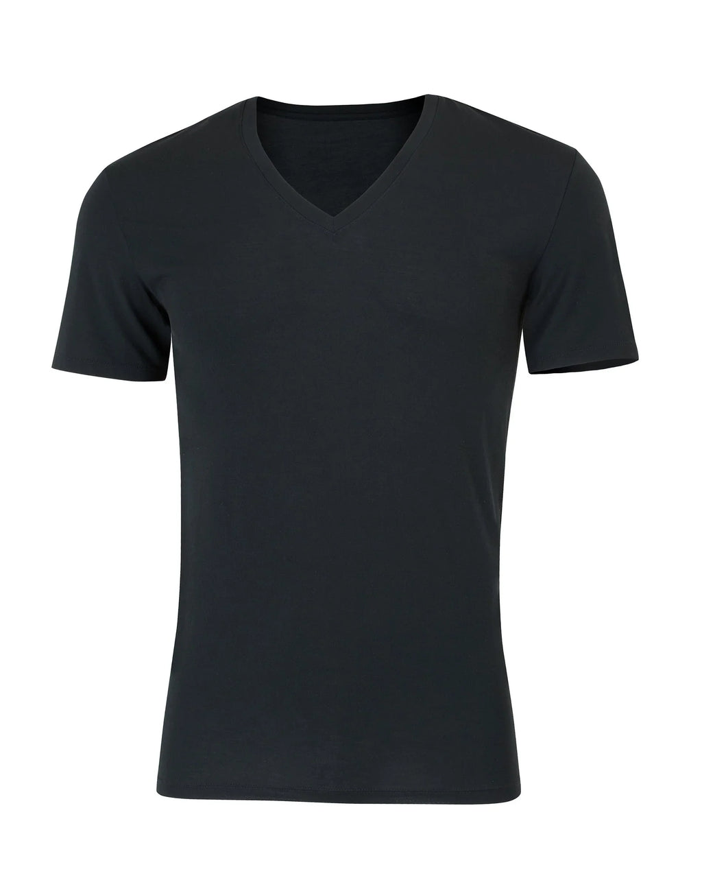 Hanes Perfect Flex Men's Tee, Black V-Neck Undershirt, 1-Pack
