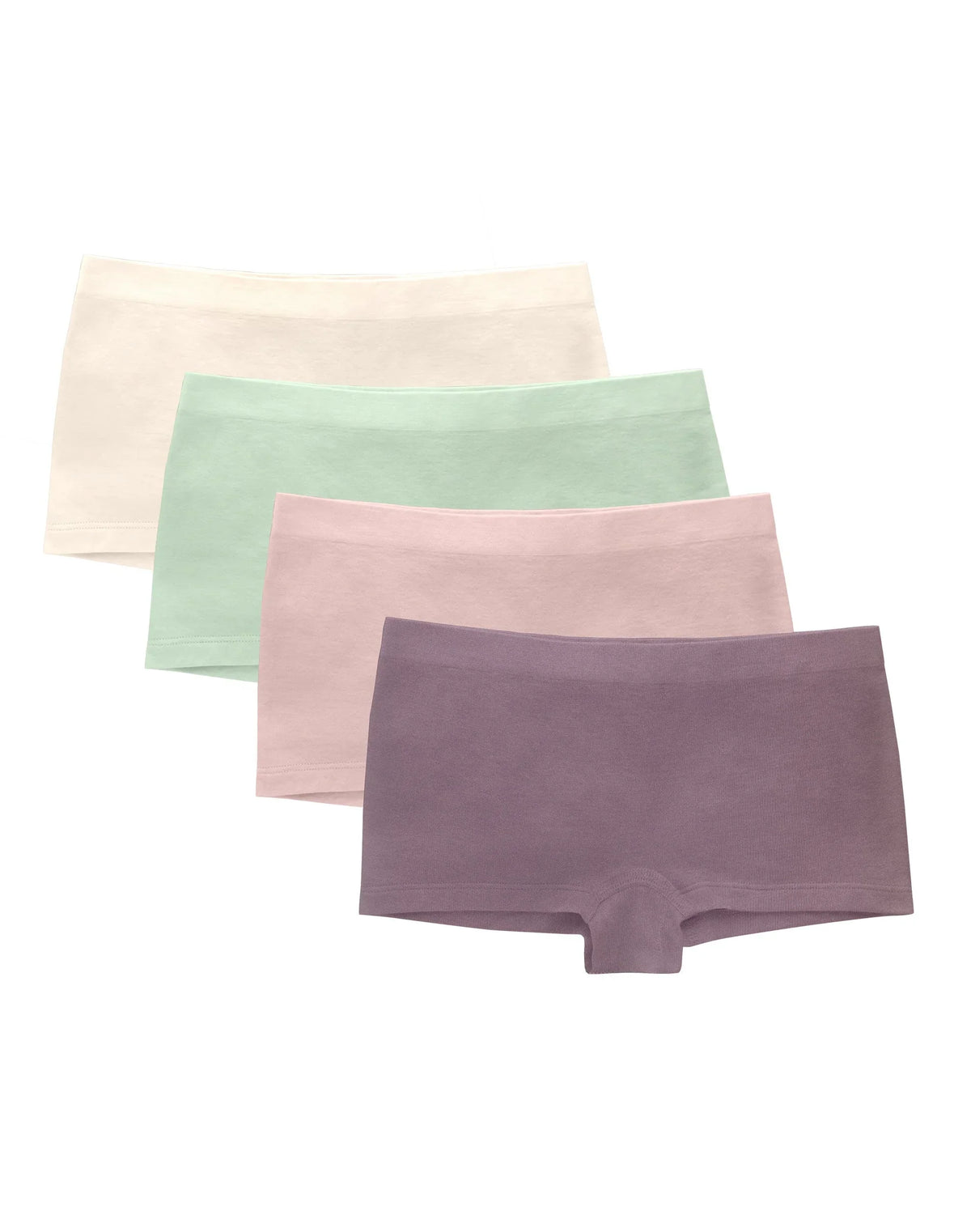 Hanes Girls’ Tween Underwear Seamless Boyshort Pack, Assorted, 4-Pack Main image