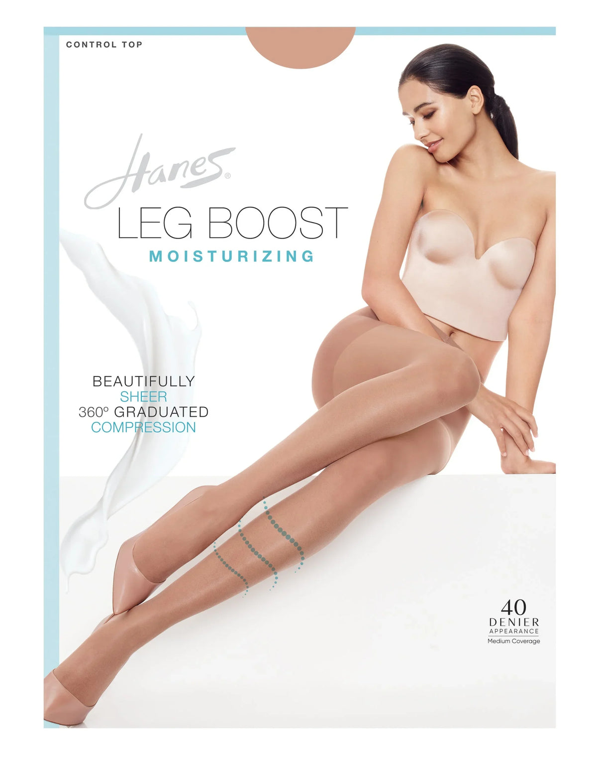 Hanes Leg Boost Moisturizing Pantyhose Main image
