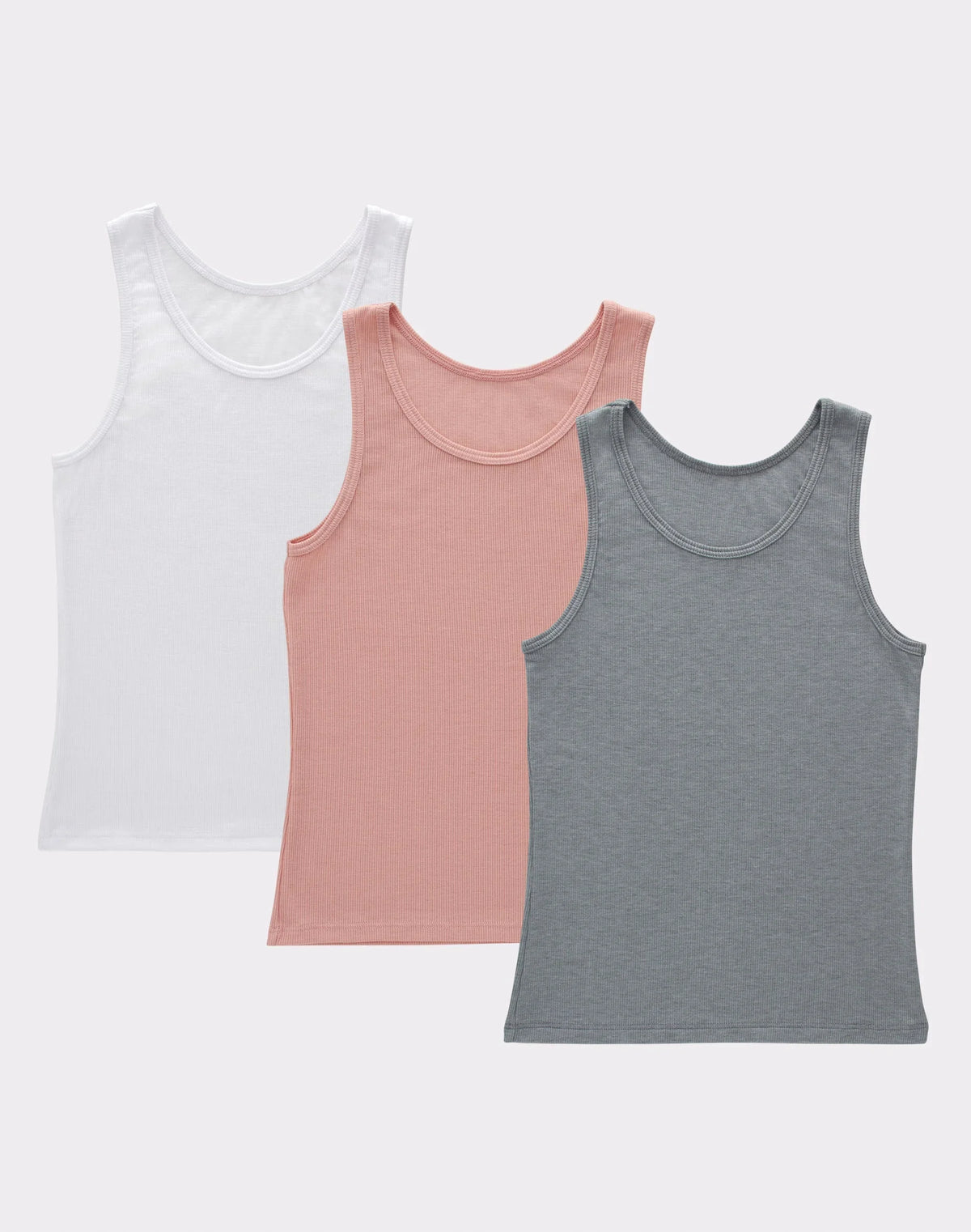 Hanes Originals Girls' SuperSoft Tank, 3-Pack Main image