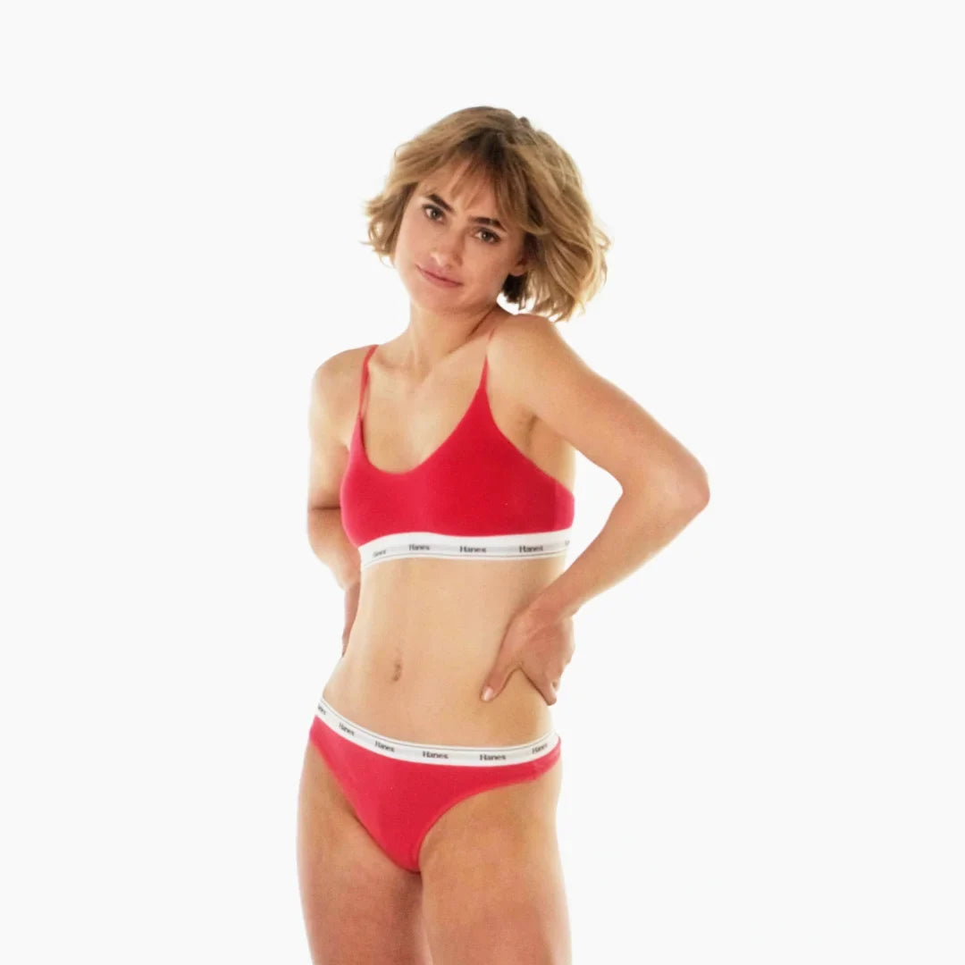 Hanes Originals Women's Thong Underwear, Breathable Stretch Cotton, 6-Pack Main image