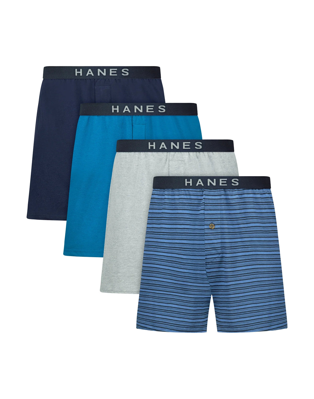 Hanes Ultimate Underwear Boxers Pack - 4-Pack - ComfortSoft Cotton Knit Boxers - Moisture-Wicking Main image