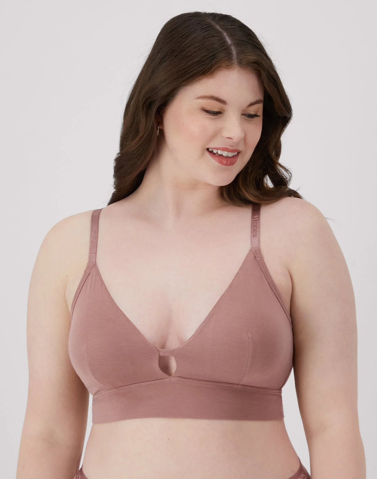 Hanes Originals Women's SuperSoft Longline Triangle Bralette