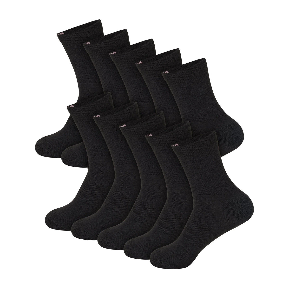 Hanes Moves X-Temp Women's Crew Socks, 10-Pairs, Shoe Sizes 8-12
