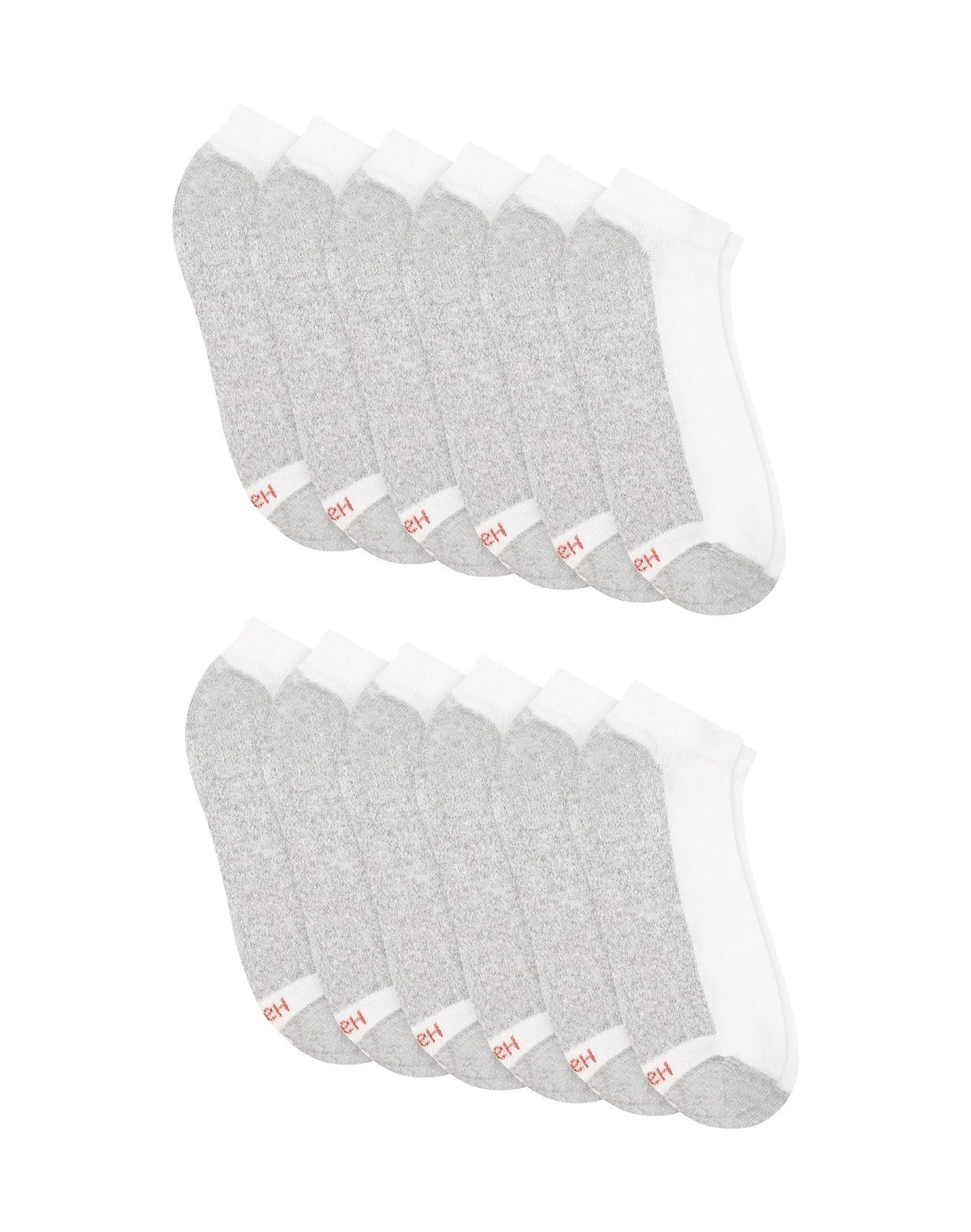 Hanes Double Tough Men's No-Show Socks, Shoe Sizes 6-12, 12-Pairs Main image