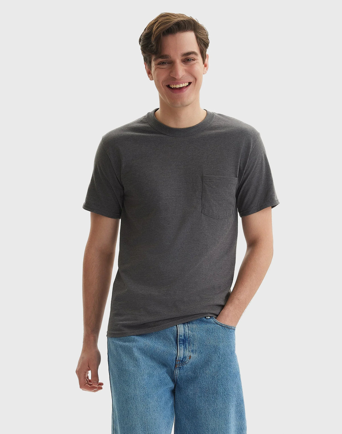 Hanes Beefy-T Unisex Cotton Pocket T-Shirt Main image
