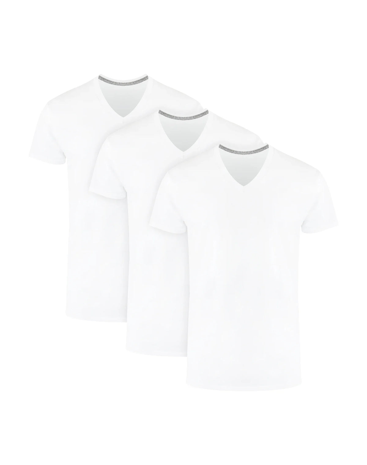 Hanes Ultimate Men's Undershirts Pack - 3-Pack - ComfortBlend V-Neck T-Shirts - Moisture-Wicking Main image