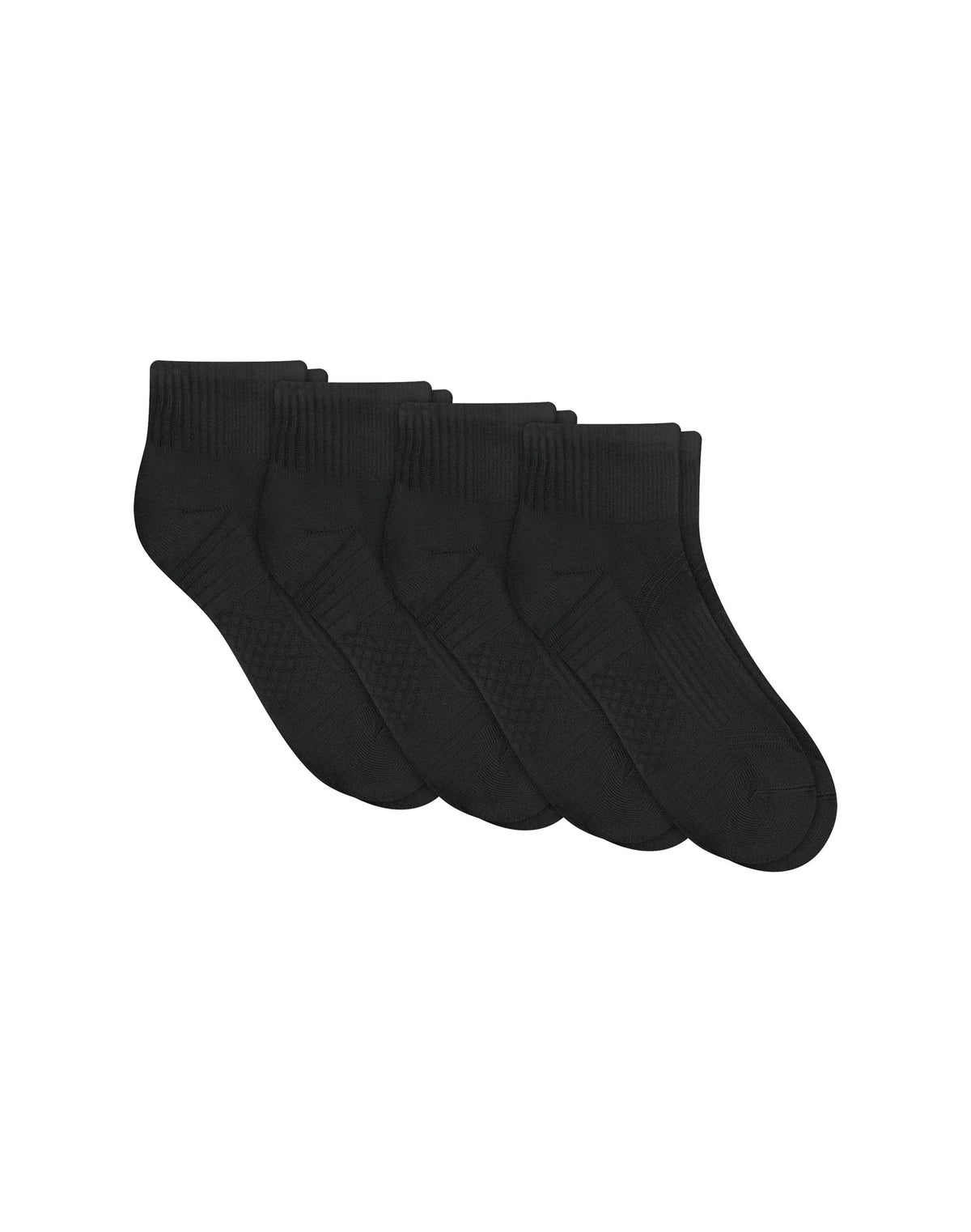 Hanes Moves Impact ZoneMen's Ankle Socks Pack, 4-Pair Pack, Cushioned X-Temp Moisture-Wicking Socks Main image