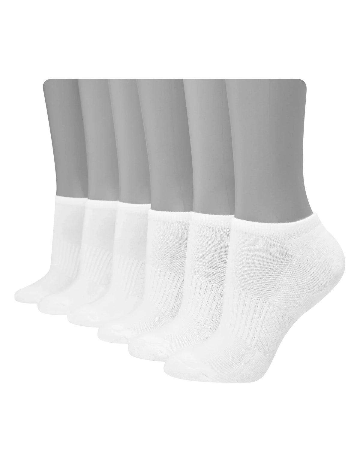 Hanes Women's Performance No Show Socks, Cushioned, 6-Pairs Main image
