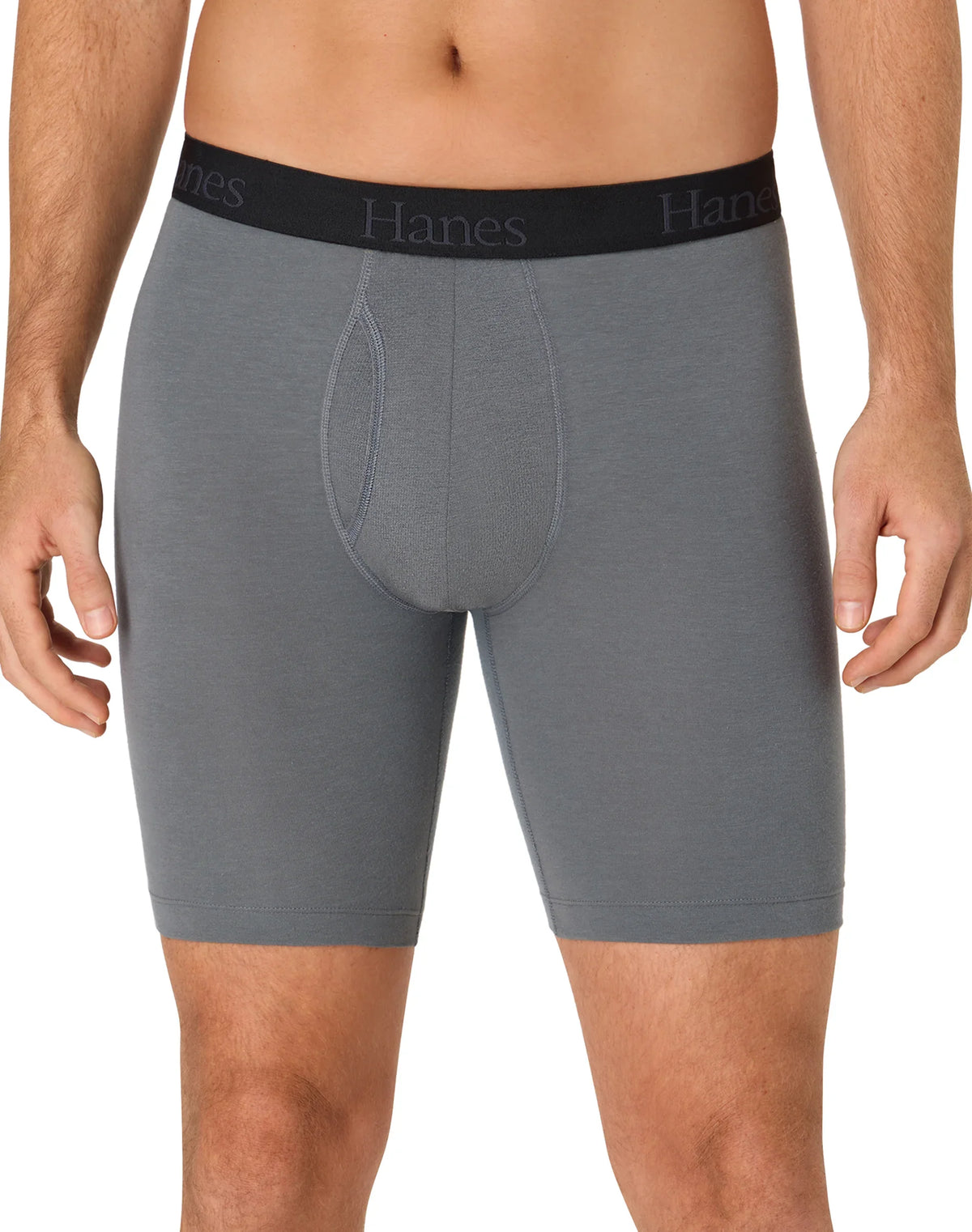Hanes Ultimate® Men's Underwear Long Leg Boxer Briefs Pack – 3-Pack – Comfort Flex Fit® – Total Support Pouch® – Moisture Wicking Main image