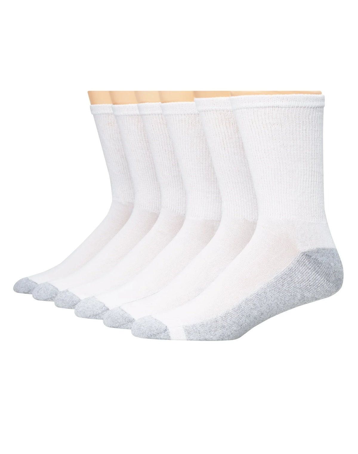 Hanes Men's Cushion Crew Socks, 6-Pairs Main image