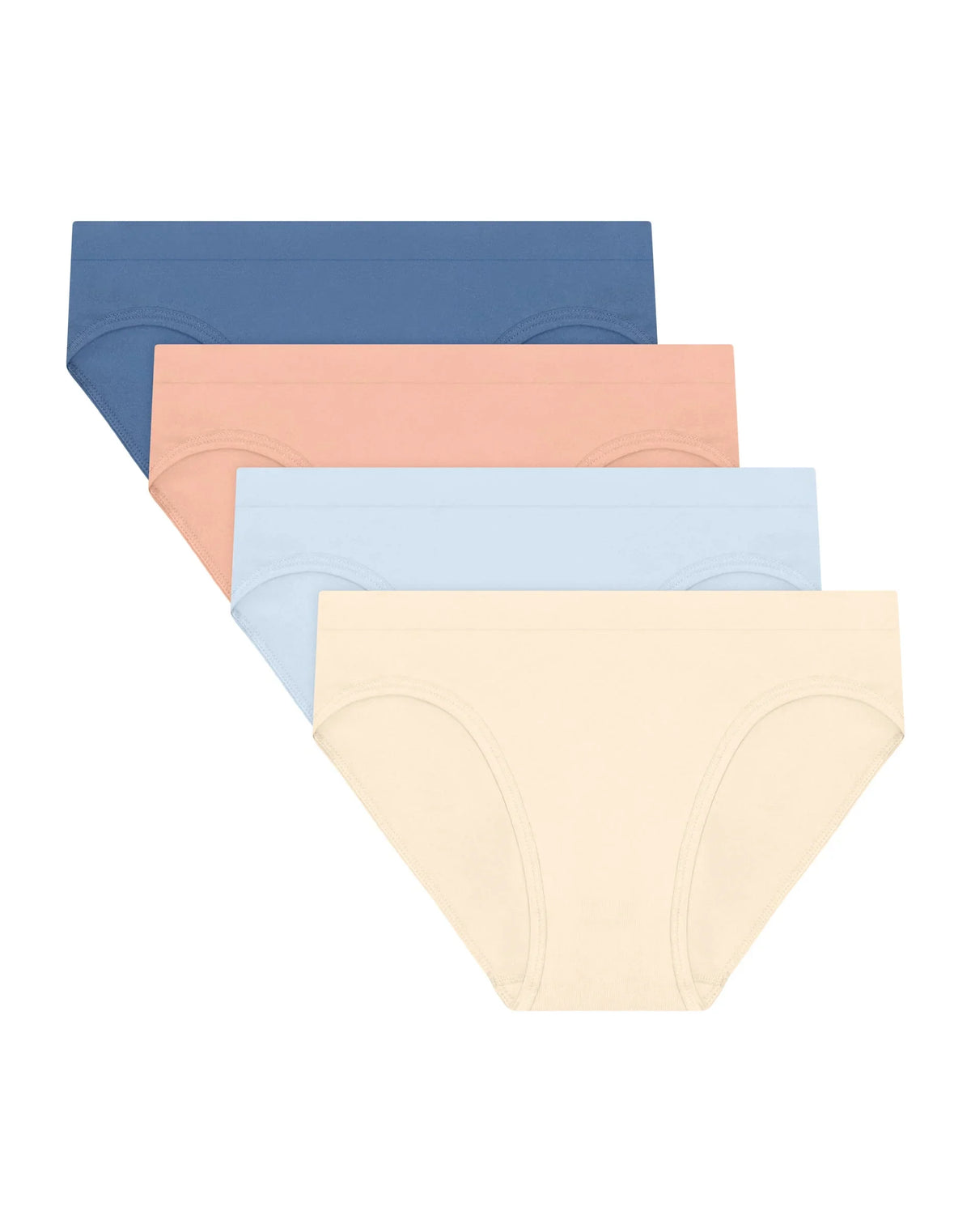 Hanes Girls' Seamless Bikini Underwear, Assorted, 4-Pack Main image