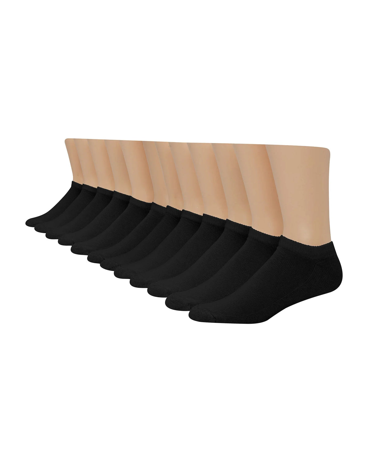 Hanes Double Tough Men's No Show Socks, Shoe Sizes 12-14, 12-Pairs Main image