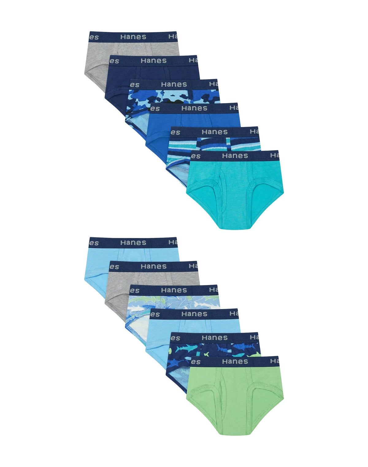 Hanes Toddler Boys' Underwear Briefs Pack, 12-Pack Main image