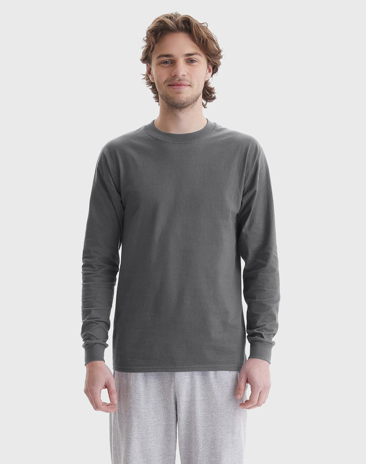 Hanes Beefy Men's Long Sleeve T-Shirt, Cotton Main image