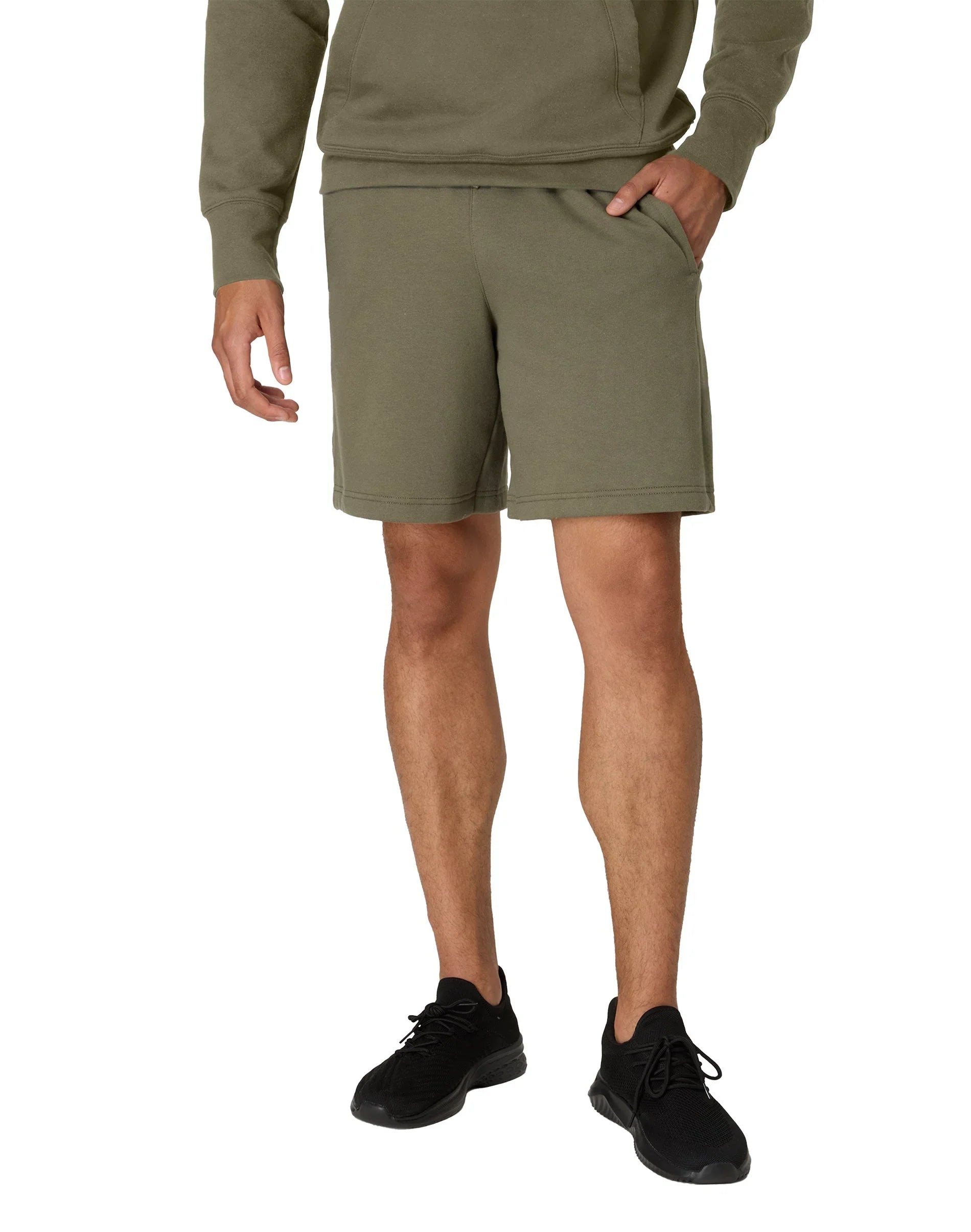 Hanes Originals Men's Fleece Sweat Shorts, 8" Secondary image