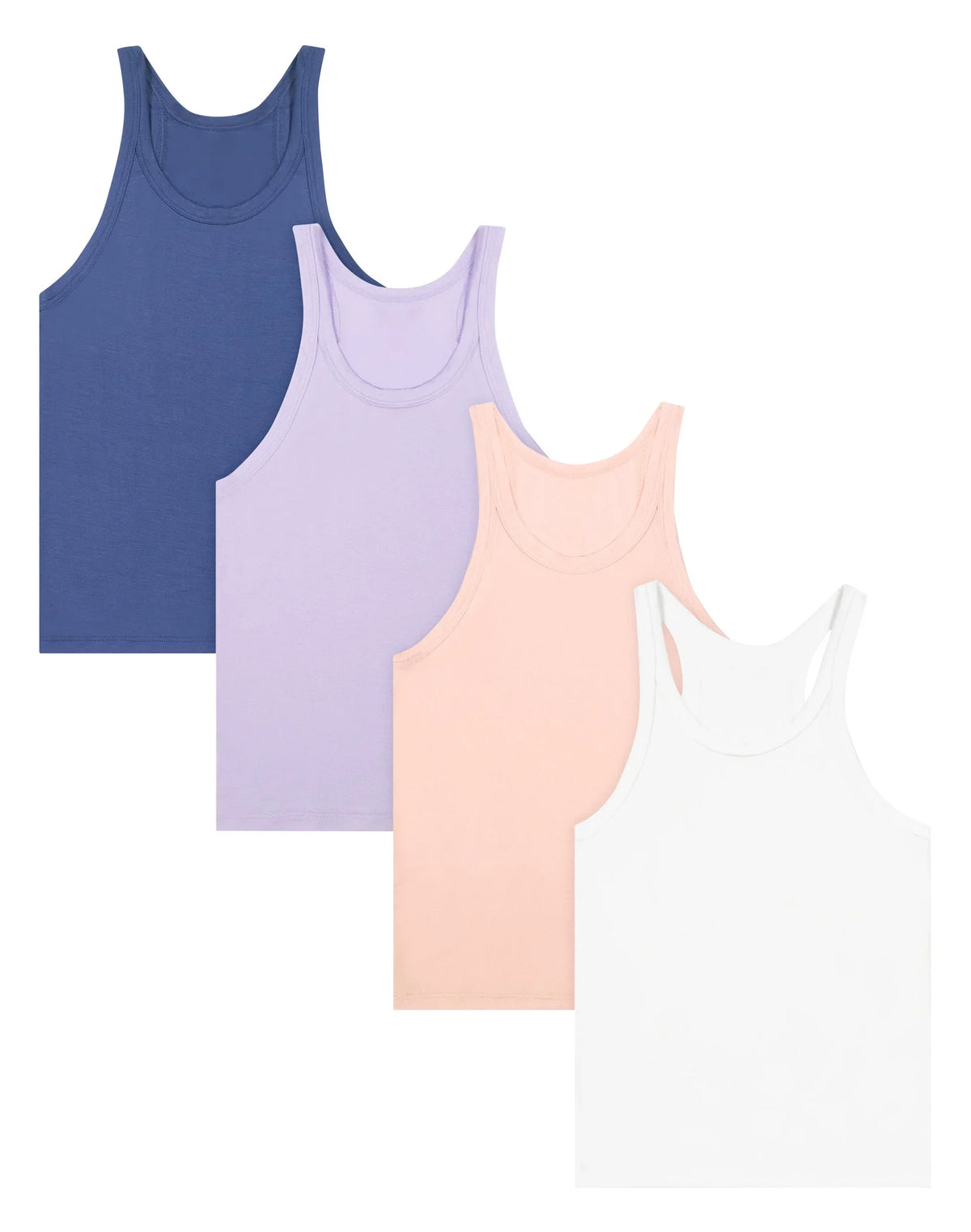 Hanes Originals SuperSoft Girls' Tank Top Pack, 4-Pack, Moisture Wicking Main image