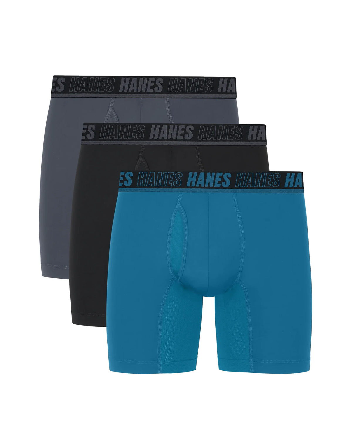Hanes Ultimate® Moves® Men's Underwear Boxer Briefs Pack – 3-Pack – X-Temp™ Performance Quick-Dry Stretch Main image