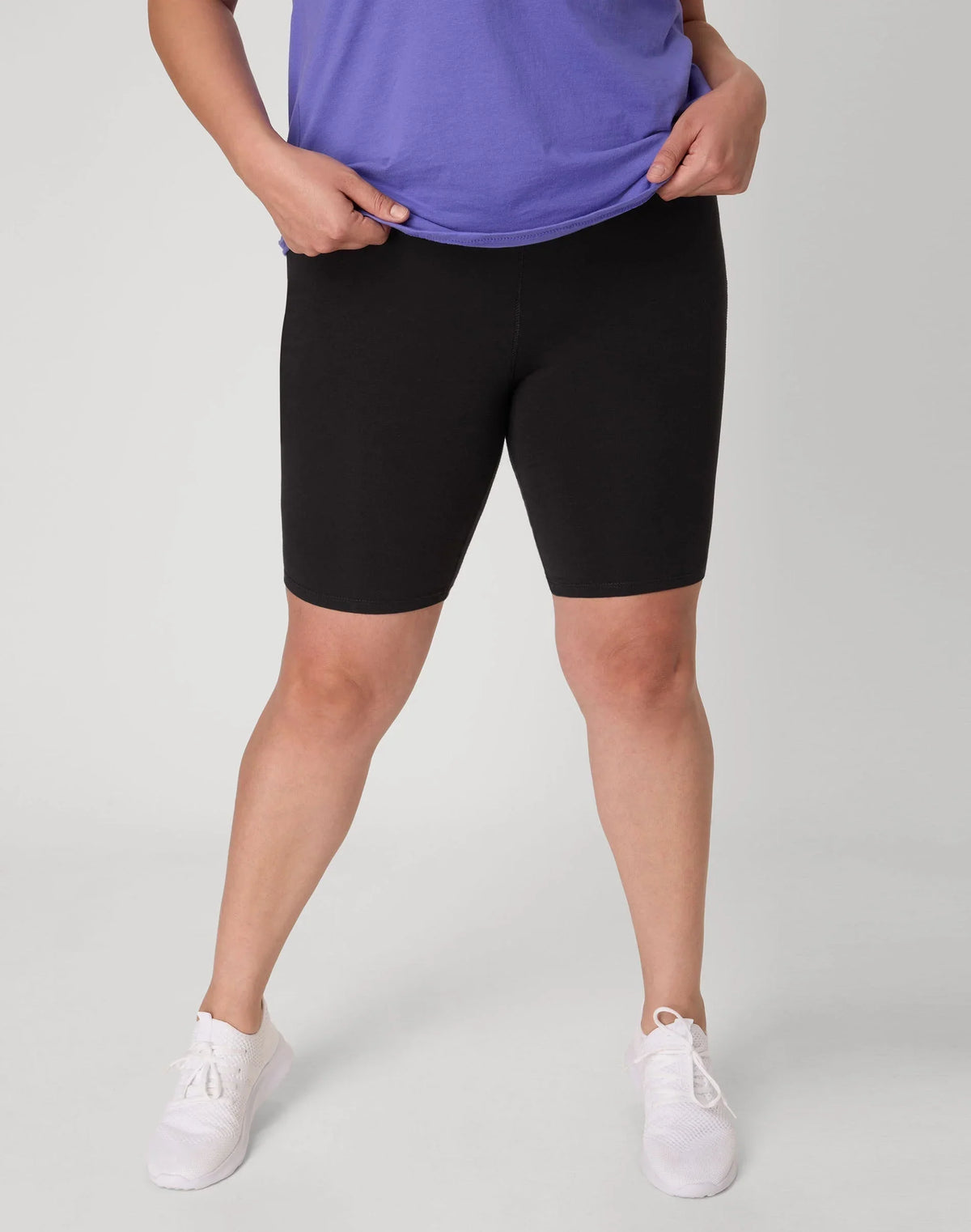 Hanes Just My Size Women's Stretch Jersey Bike Shorts, 9" (Plus Size) Main image
