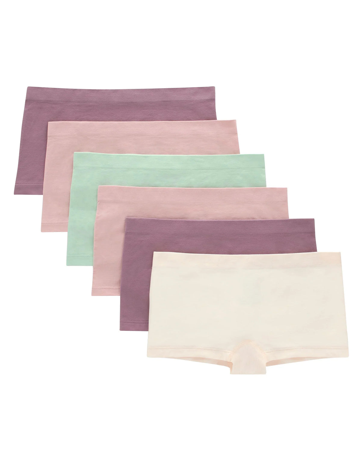 Hanes Girls' Seamless Comfort Girls' Boyshort Underwear, Fashion Assorted, 6-Pack Main image