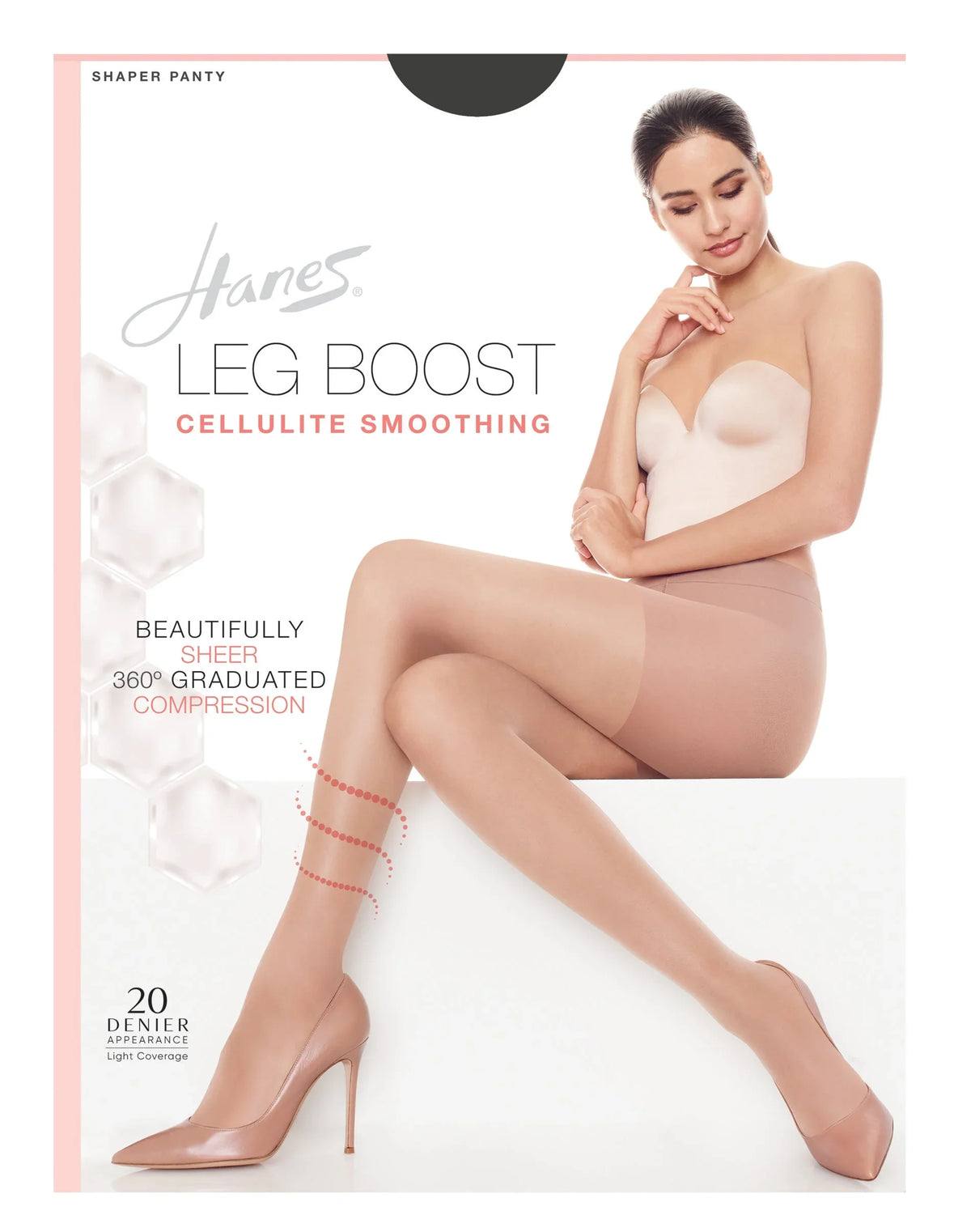 Hanes Leg Boost Cellulite Smoothing Pantyhose Main image