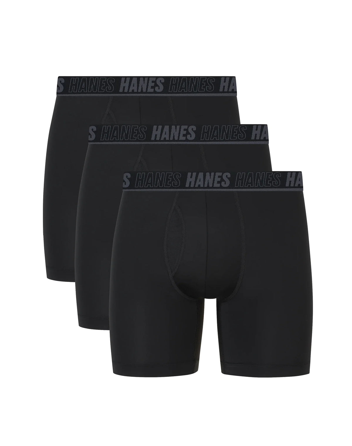 Hanes Ultimate® Moves® Men's Underwear Boxer Briefs Pack – 3-Pack – X-Temp™ – Total Support Pouch® – Odor Guard Main image