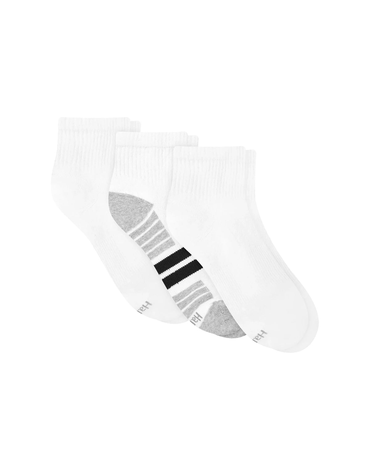 Hanes Cool DRI Men's Ankle Socks with Ventilation, 3-Pairs Main image