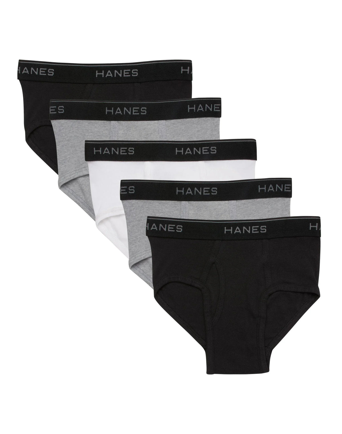 Hanes Ultimate ComfortSoft Boys' Brief Underwear, Assorted, 5-Pack Main image