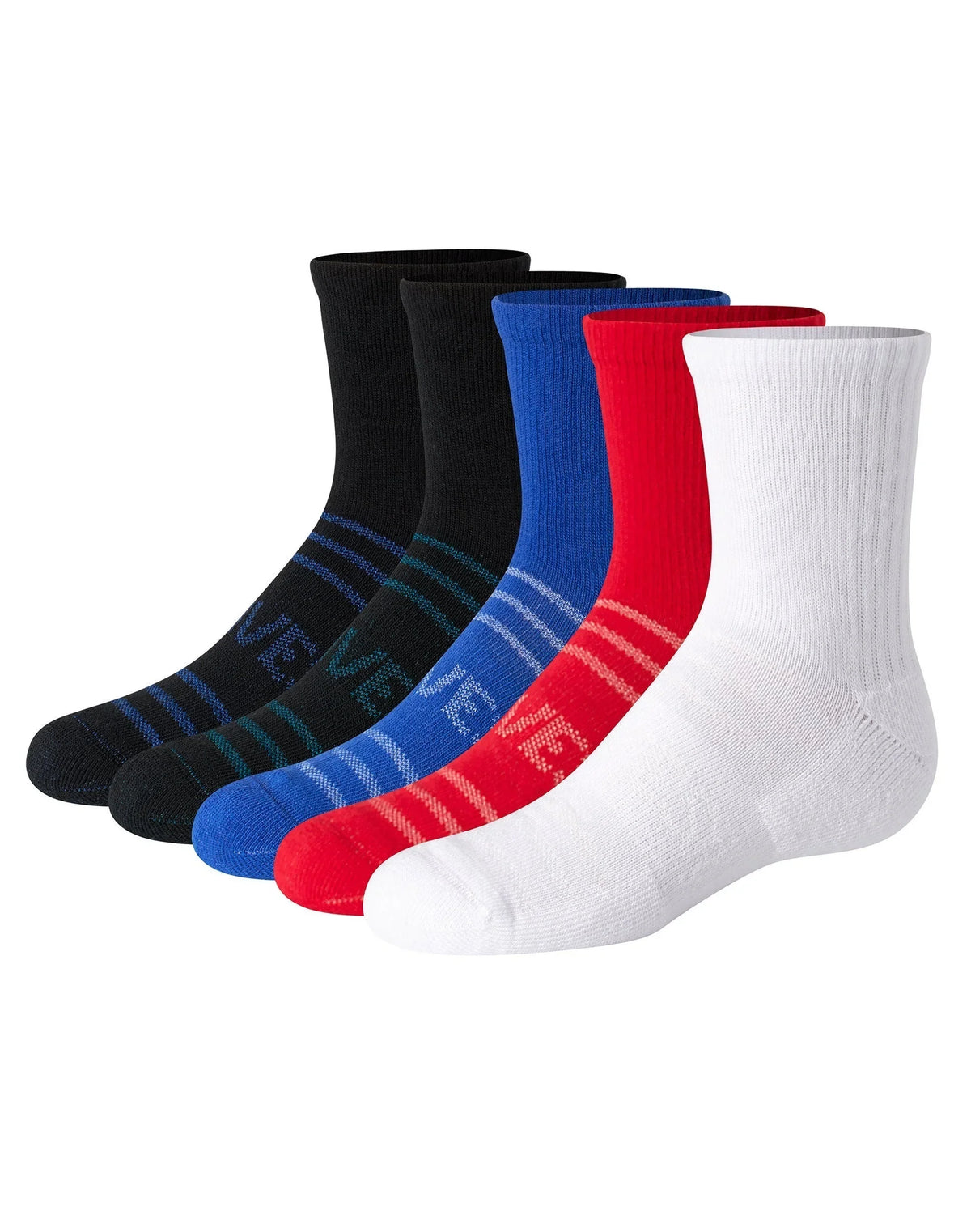 Hanes Moves Ultimate Boys' Seamless Stretch Mid Crew Socks, 6-Pairs Main image
