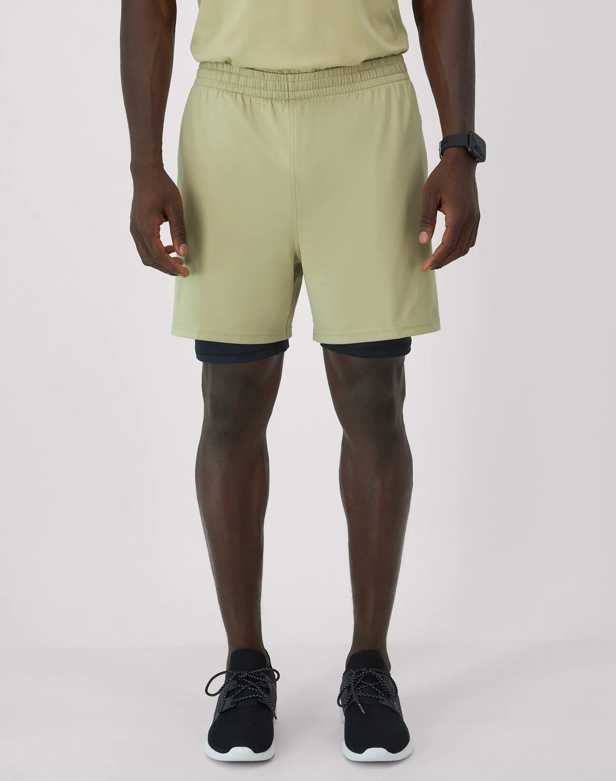 Hanes Moves Men's 2-in-1 Gym Shorts, 5" Inseam Main image